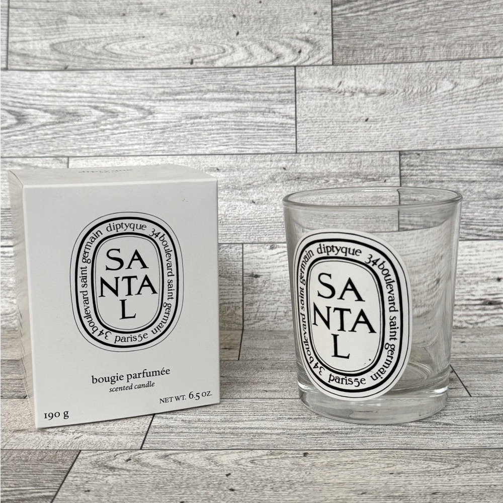 Diptyque Empty Glass Candle Jar Santal